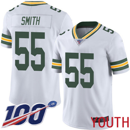 Green Bay Packers Limited White Youth #55 Smith Za Darius Road Jersey Nike NFL 100th Season Vapor Untouchable->green bay packers->NFL Jersey